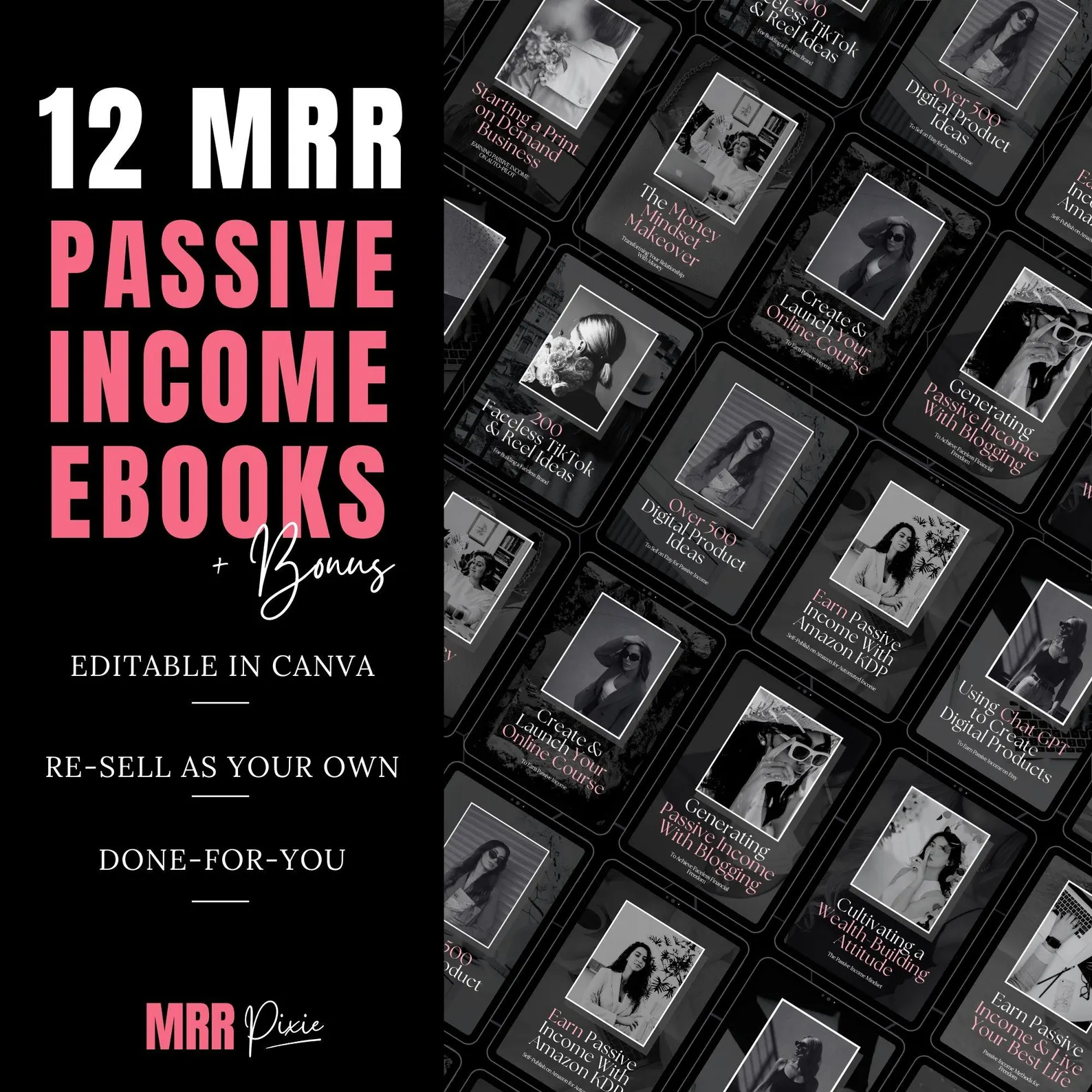 MRR Passive Income eBook Bundle, master resell rights