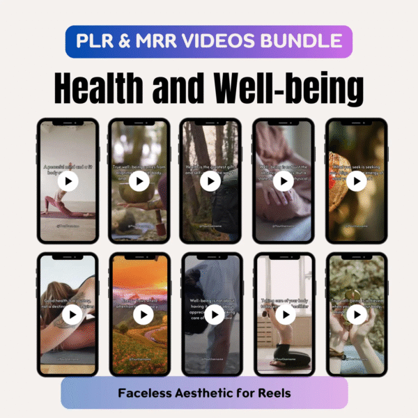 Ultimate Health & Wellness Video Bundle – Faceless Instagram Reels PLR - Image 4